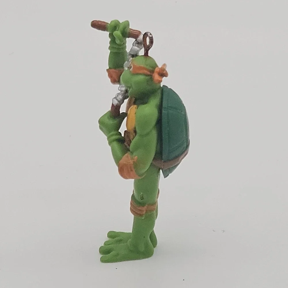 TMNT Michelangelo PVC Figure Keychain 2015 Viacom 2.75